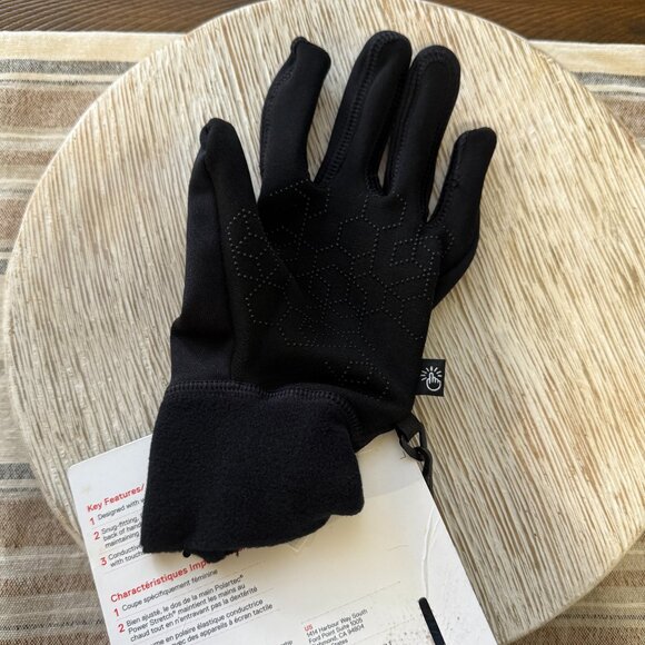 MOUNTAIN HARDWEAR POWER STRETCH STIMULUS GLOVE WOMEN'S LARGE BLACK TOUCHSCREEN - Picture 6 of 10